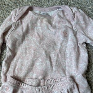 Pink Paisley Baby Outfit